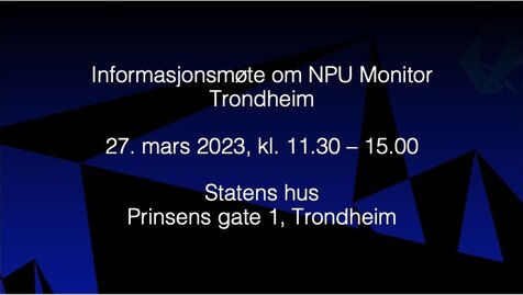 Informasjonsmøte Trondheim